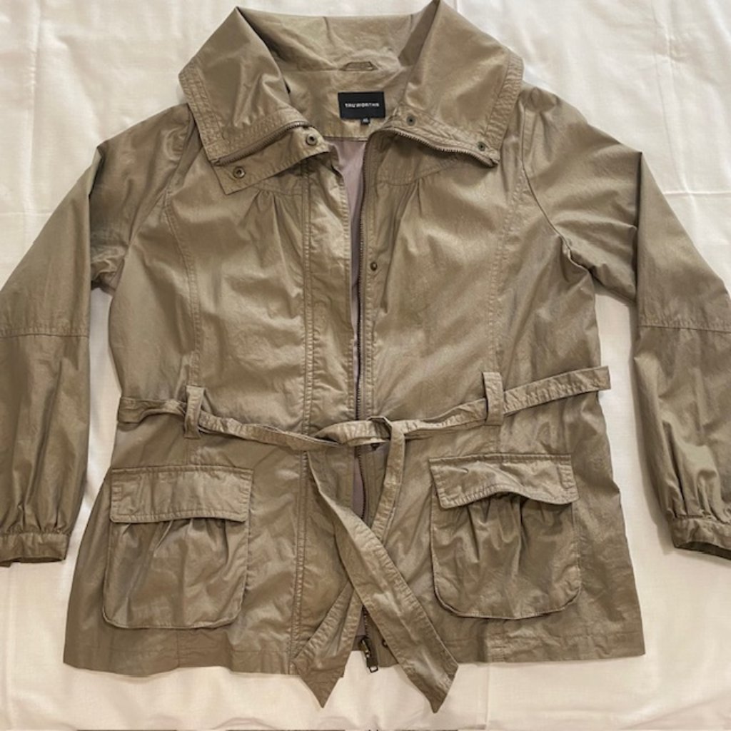 Truworths Ladies Casual Jacket 12 Beige Lined With 2 Pockets